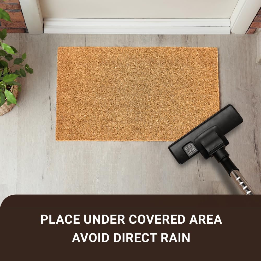 Plain Coco Coir Welcome Doormat 2 Pack
