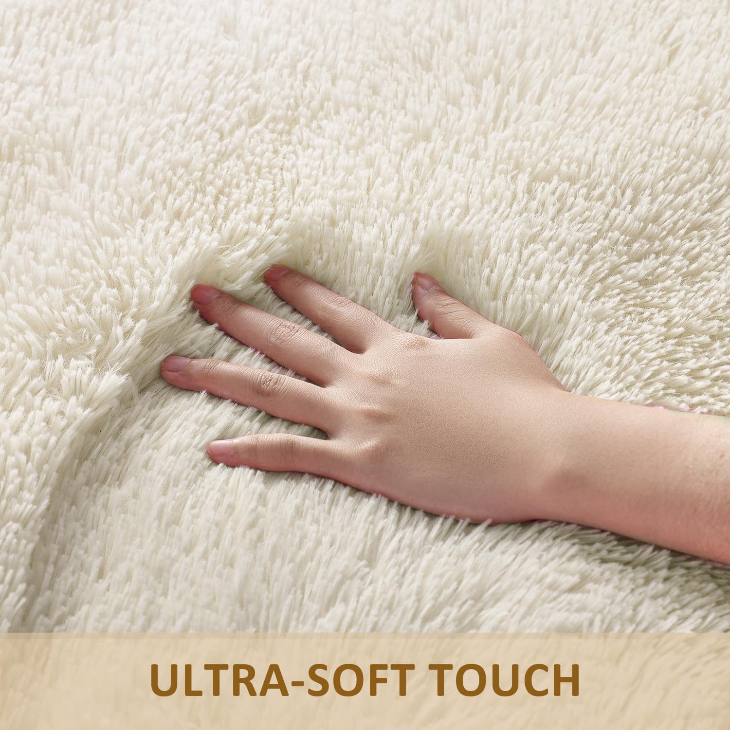 Round Fluffy Area Rug