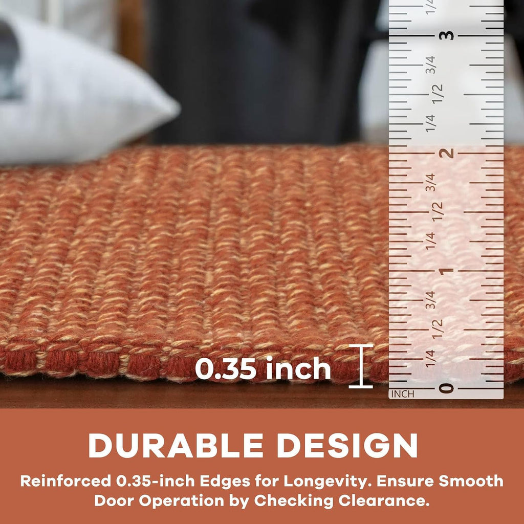 3x16 Orange Washable Hallway Runner