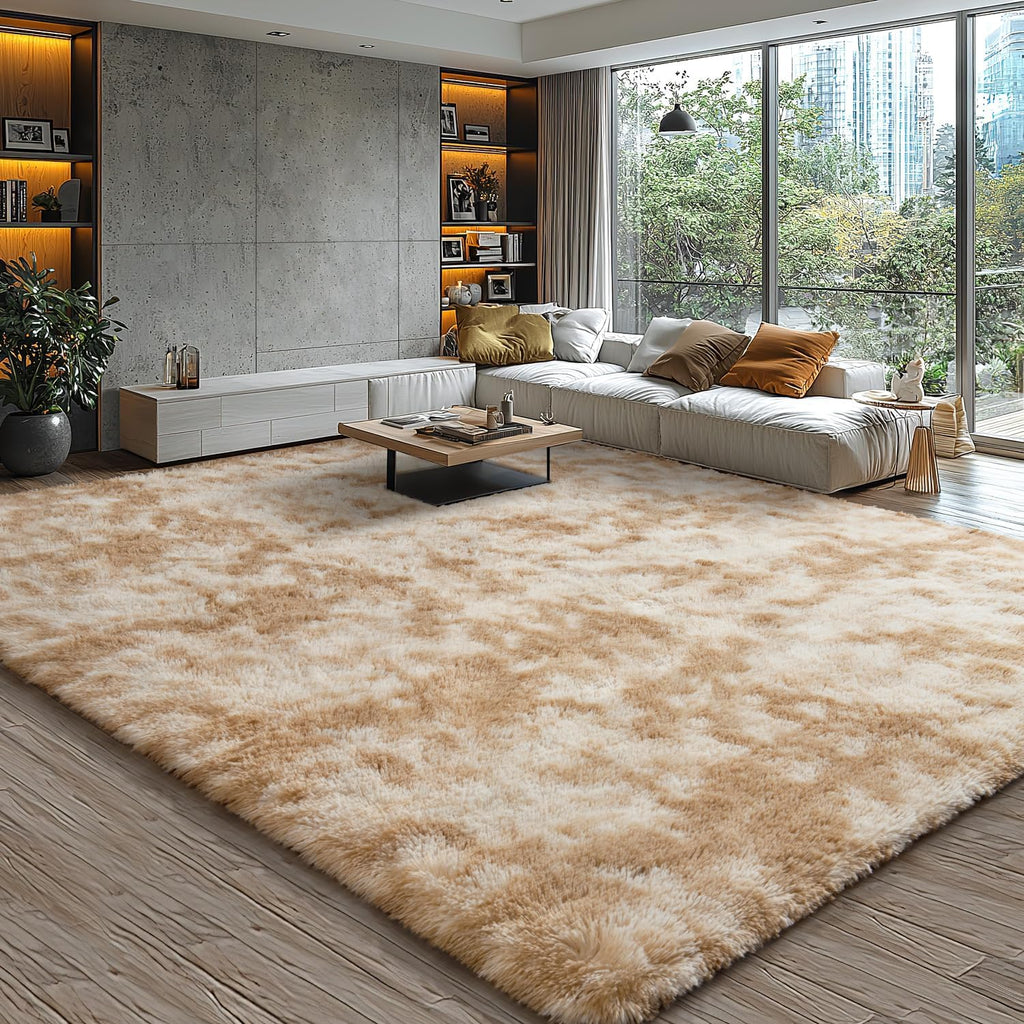 Tie-Dye Fluffy Shag Area Rug