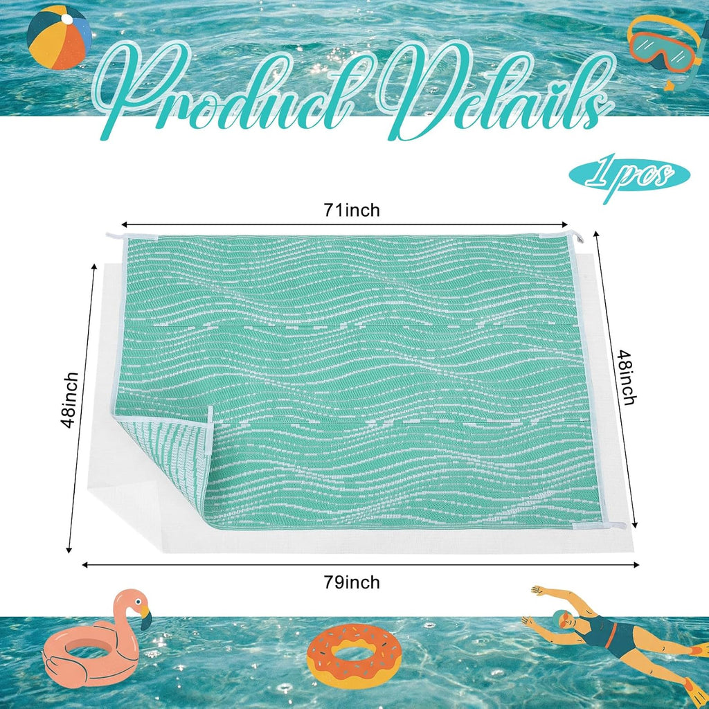 4x6 Waterproof Non-Slip Poolside Deck Outdoor Rug