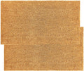 Plain Coco Coir Welcome Doormat 2 Pack