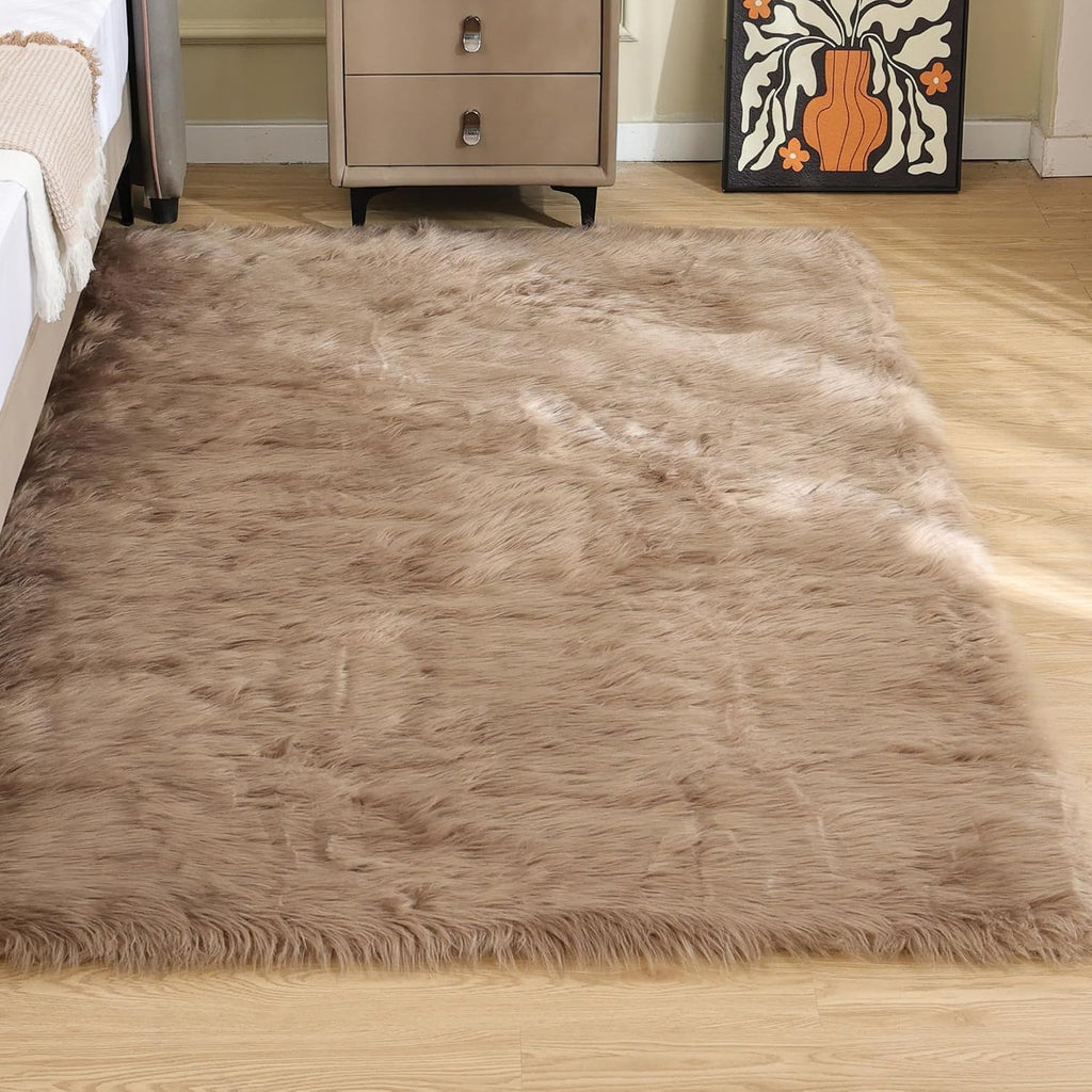 Faux Sheepskin Area Rug
