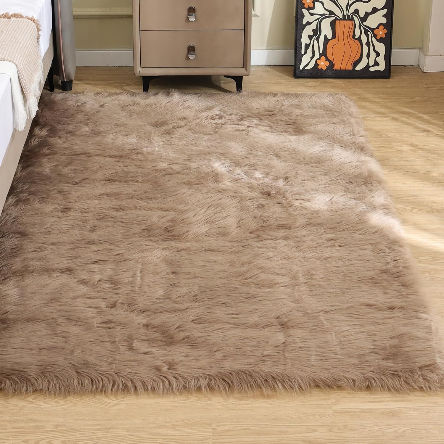 Faux Sheepskin Area Rug