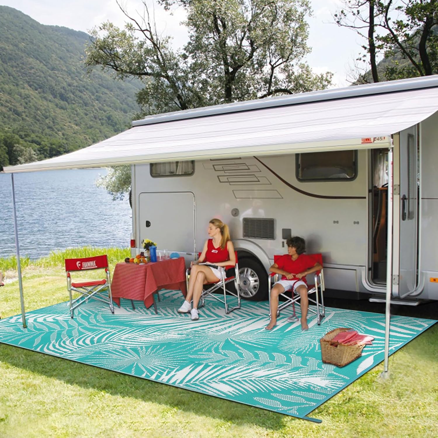 5x7 Waterproof Reversible Outdoor Rug