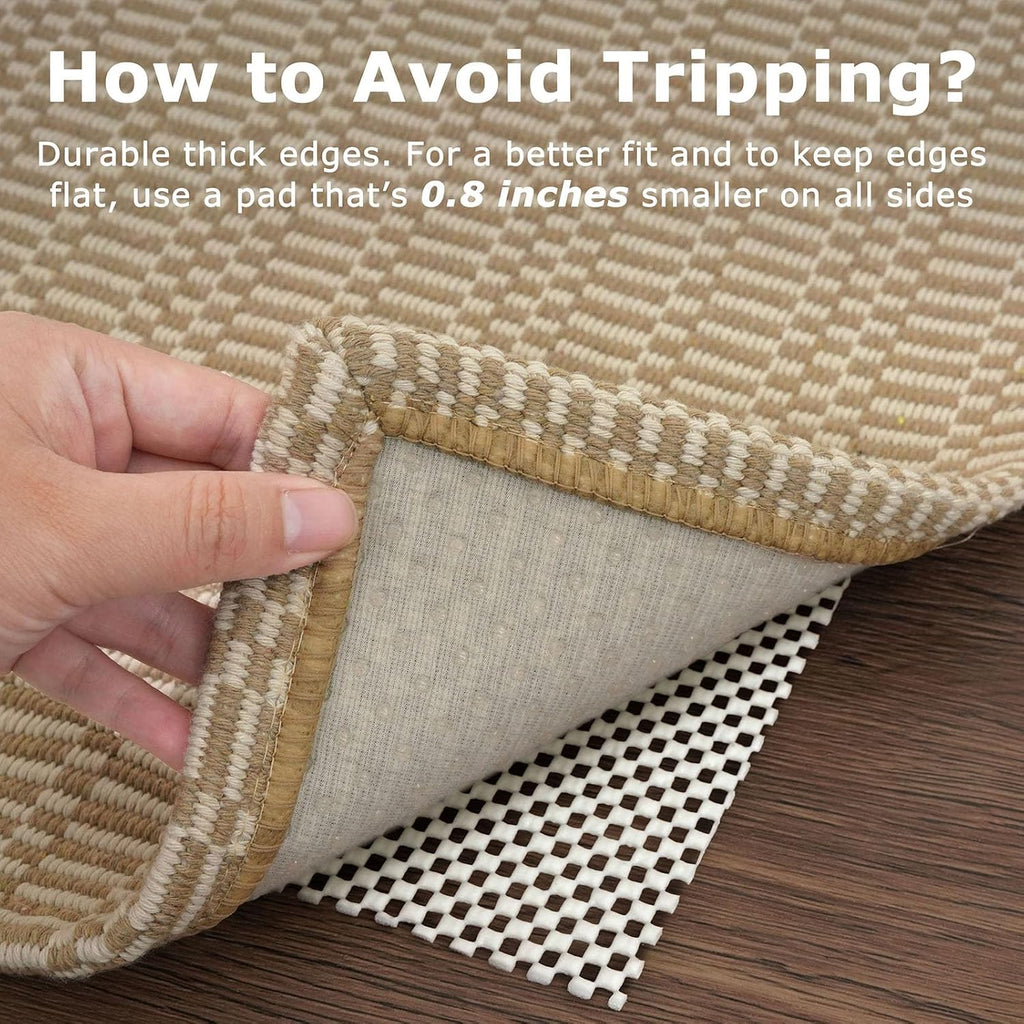 2x6 Sand Ivory Washable Runner Rug