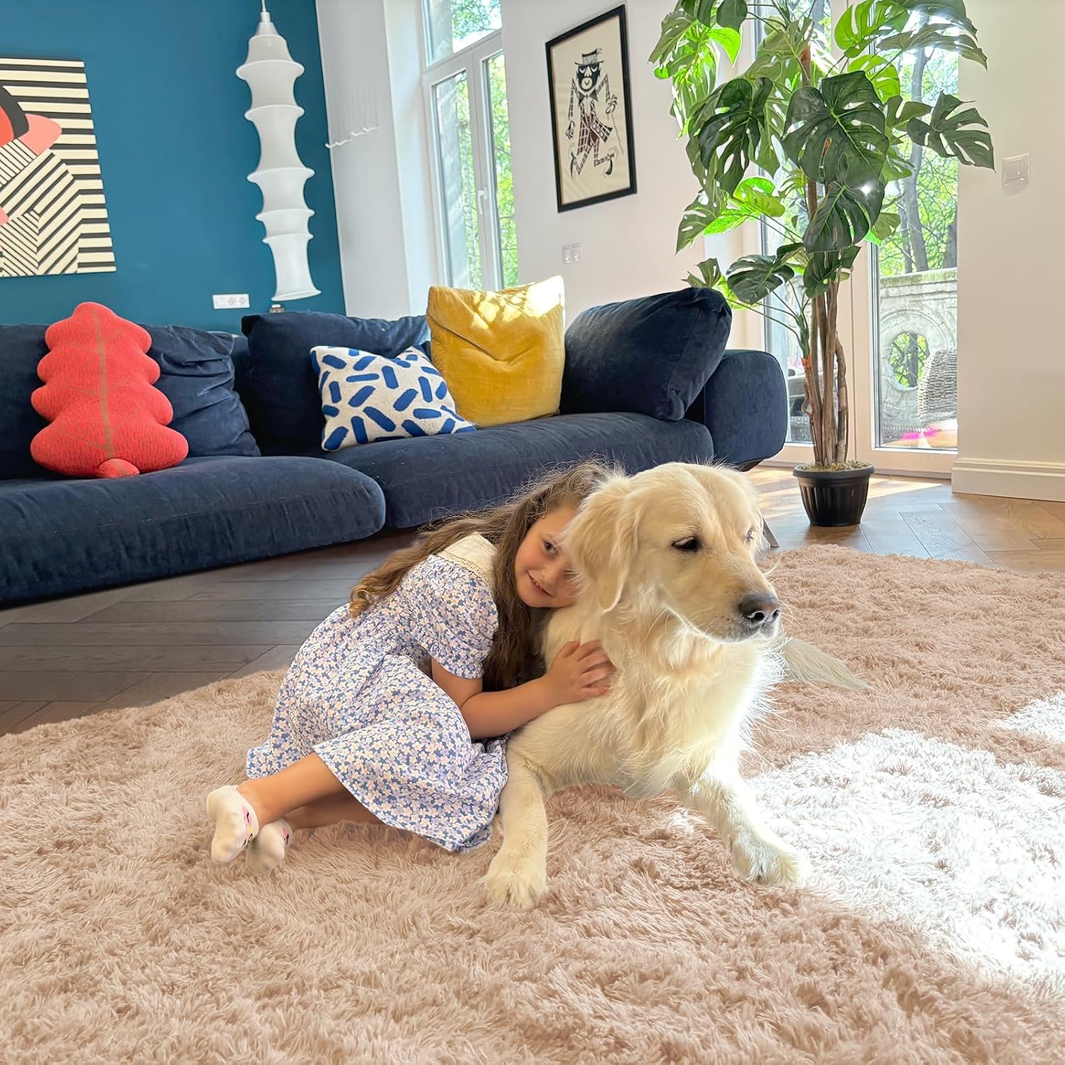 Washable Fluffy Area Rug