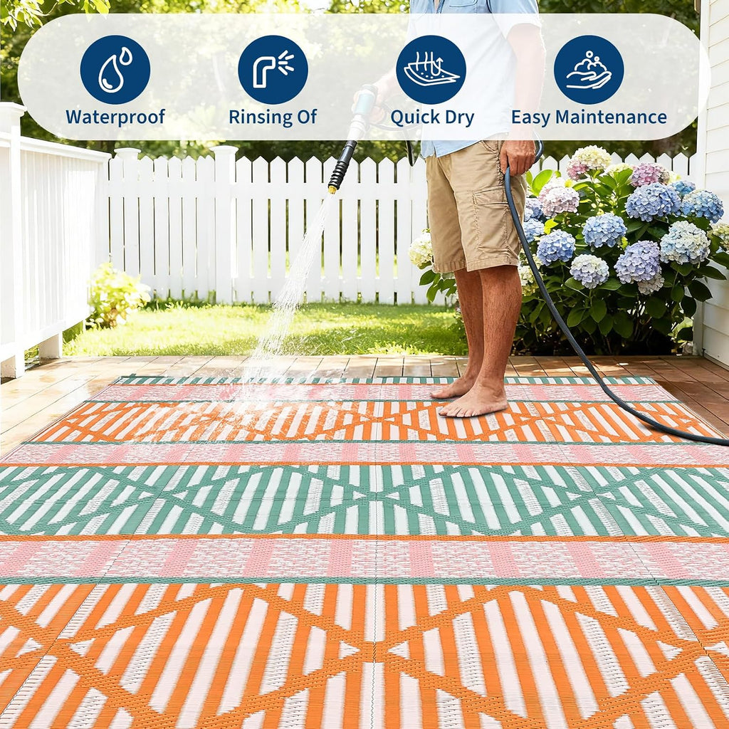 9x18 Large Waterproof Outdoor Rug