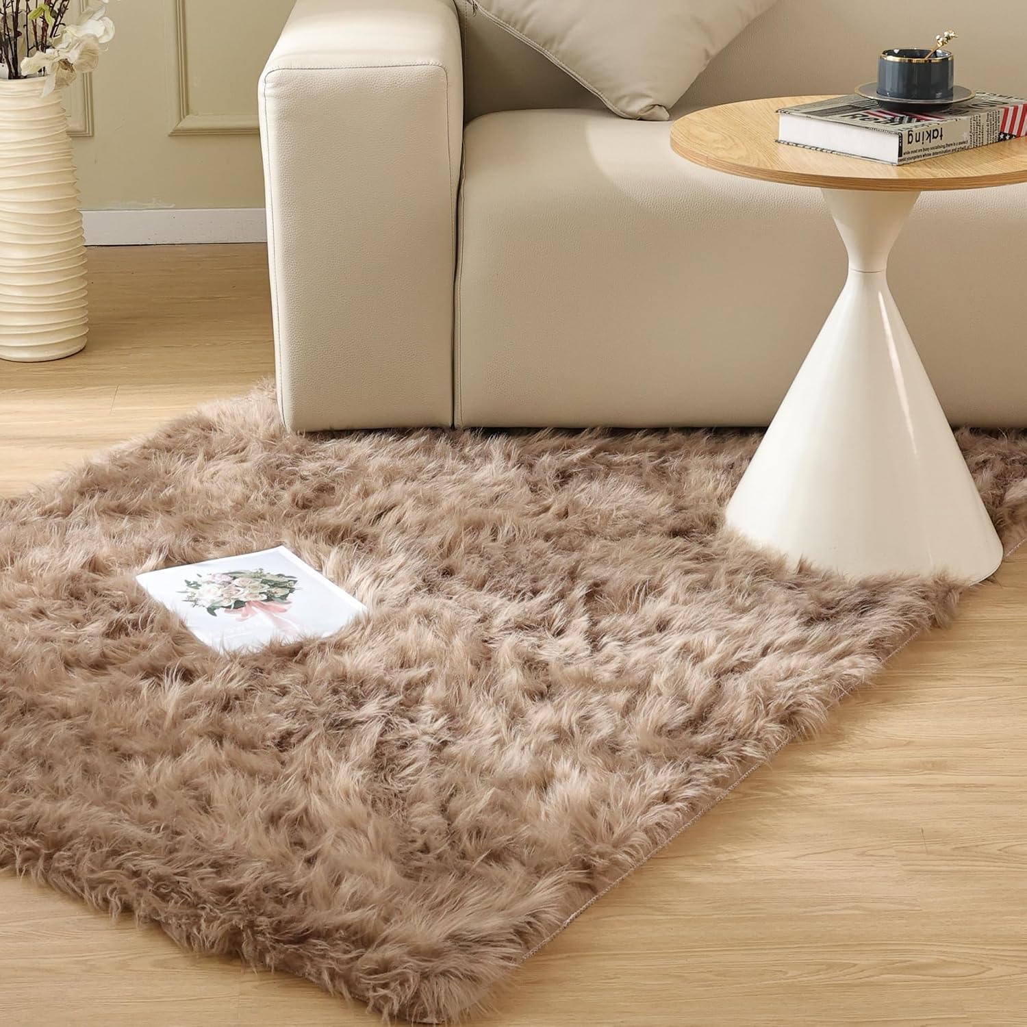 Faux Sheepskin Area Rug