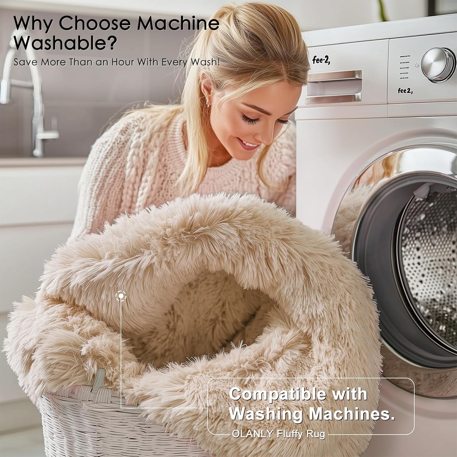 Washable Fluffy Area Rug