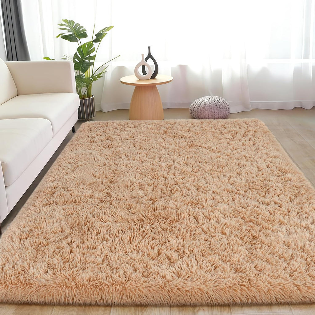 5x7 Fluffy Shaggy Area Rug