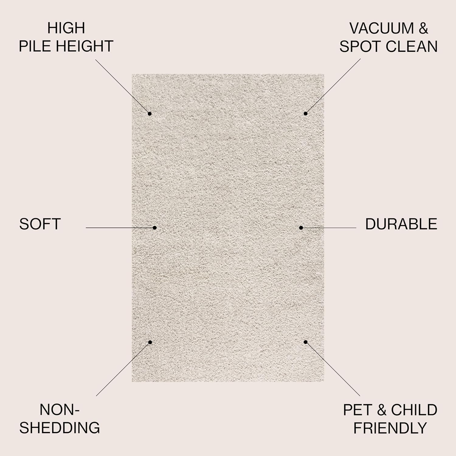 Shag Plush Area Rug