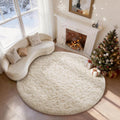 Round Fluffy Area Rug