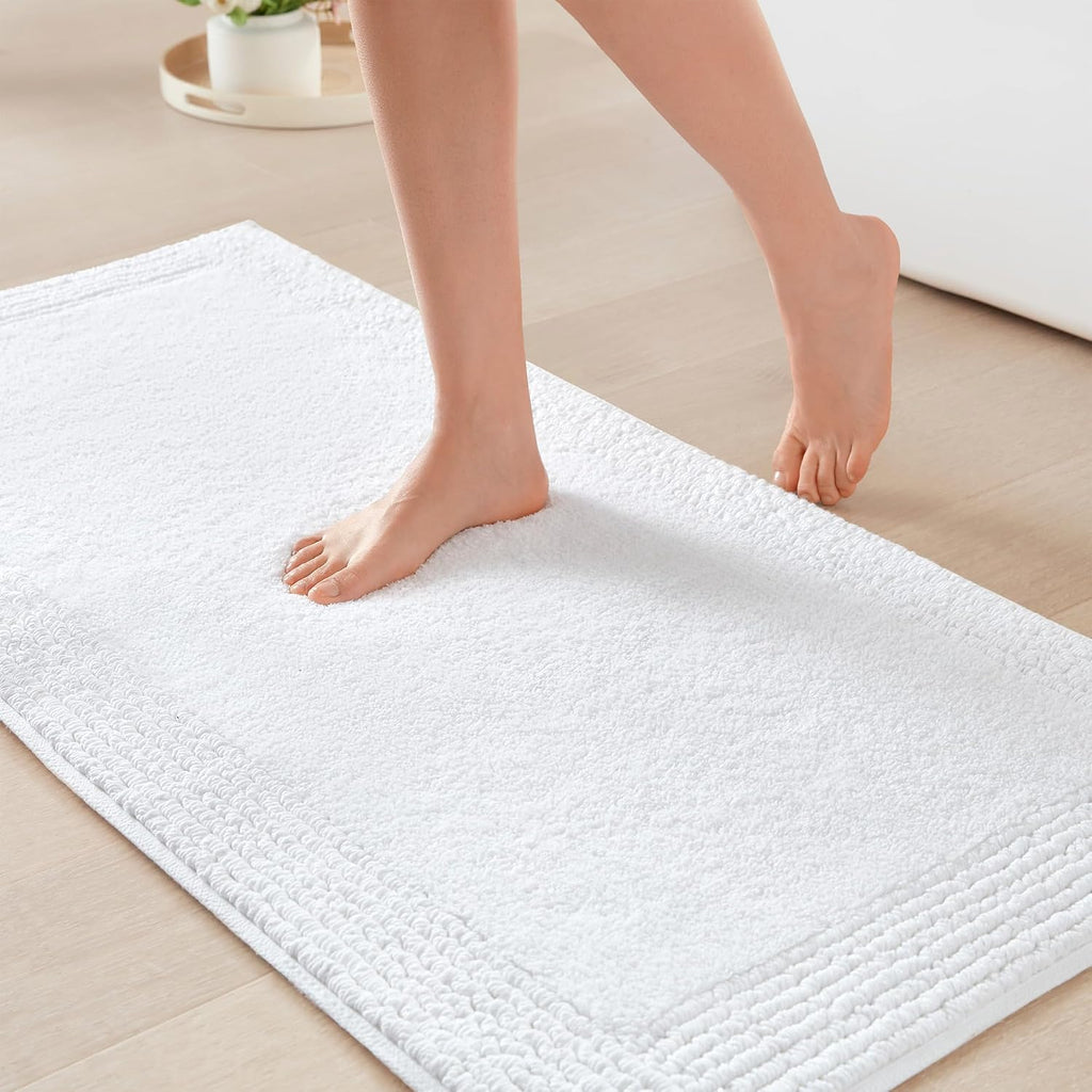 Park Splendor Reversible Cotton Bath Runner White