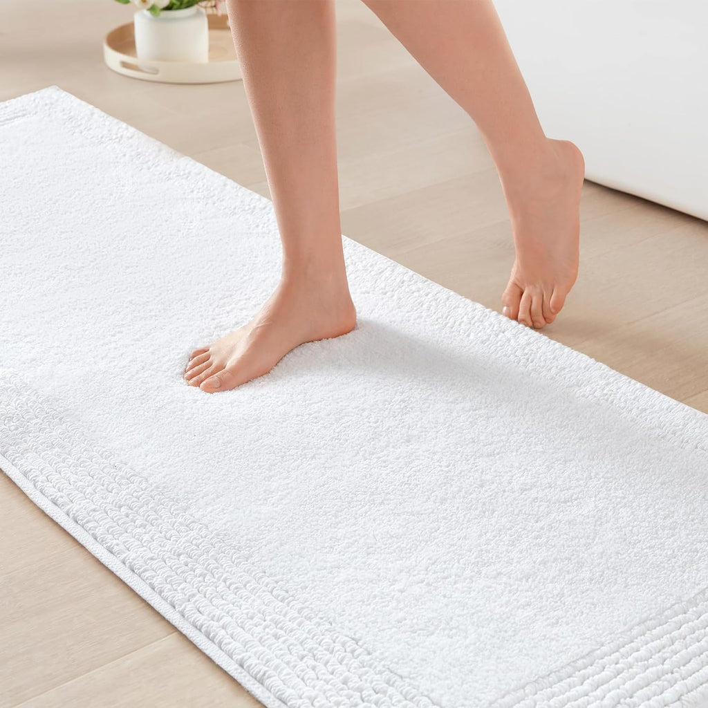 Park Splendor Reversible Cotton Bath Runner White