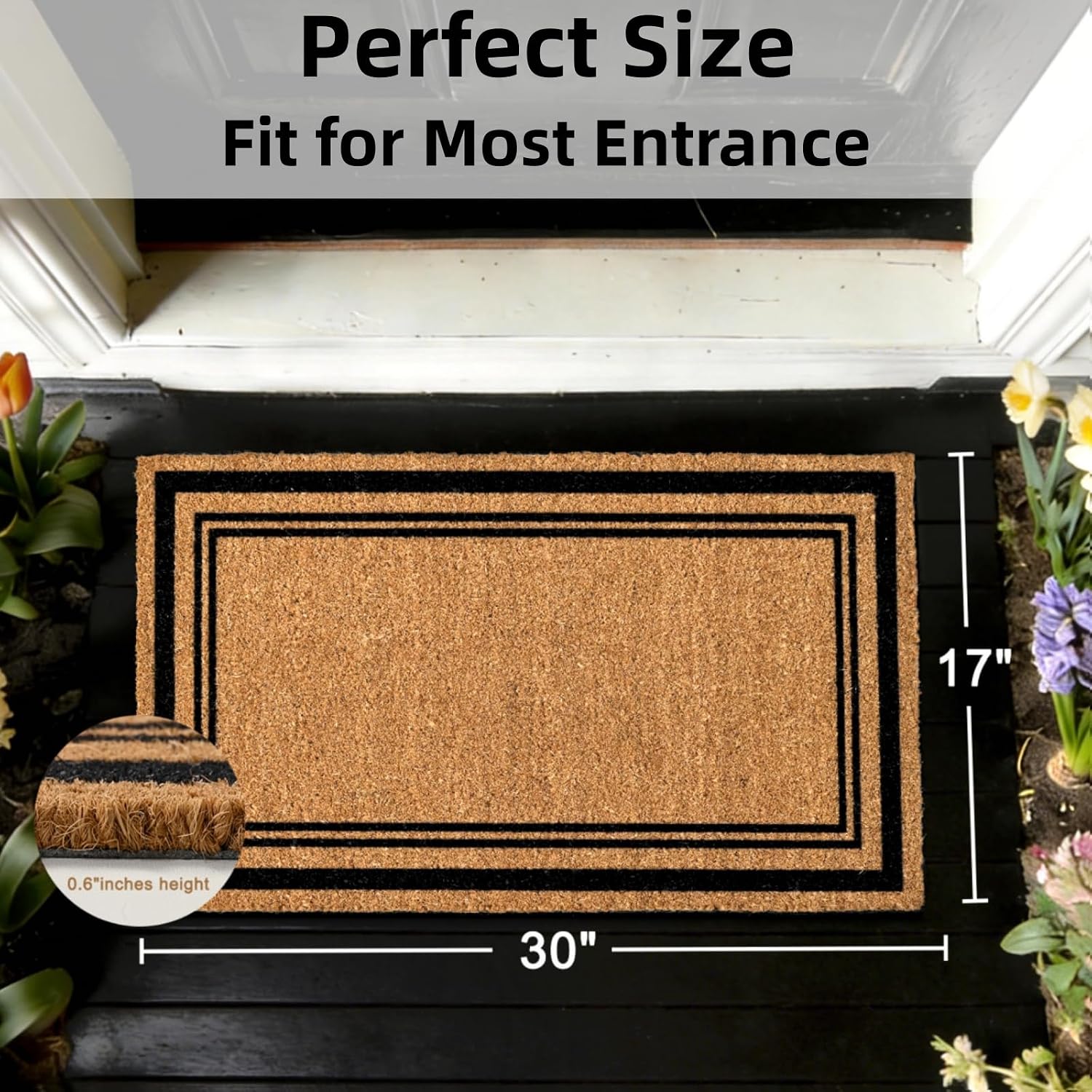 Natural Coir Welcome Door Mat