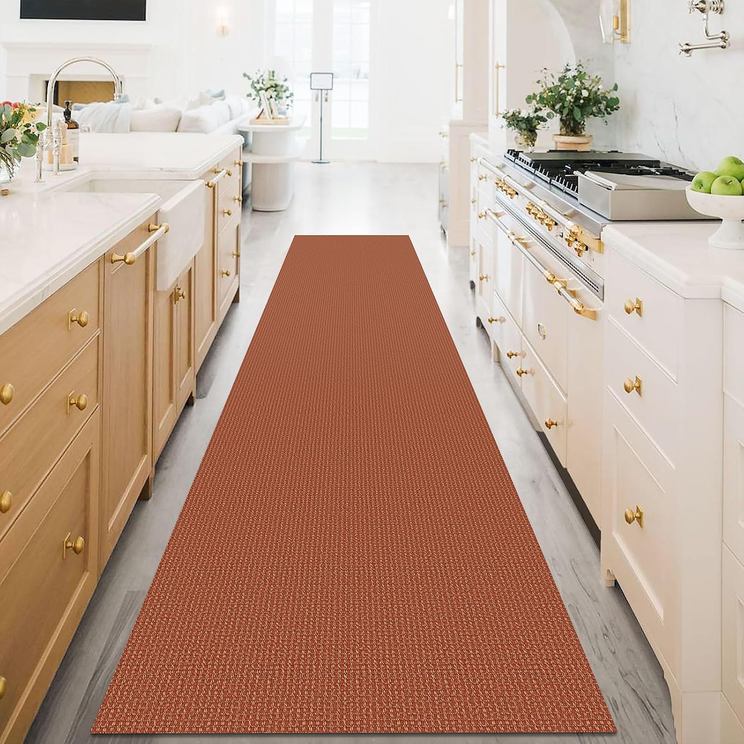 3x16 Orange Washable Hallway Runner
