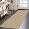 2x6 Sand Ivory Washable Runner Rug