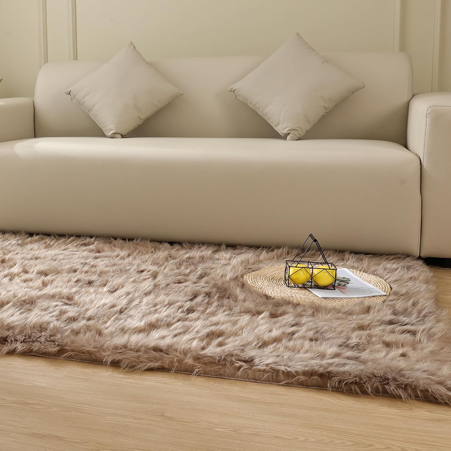 Faux Sheepskin Area Rug