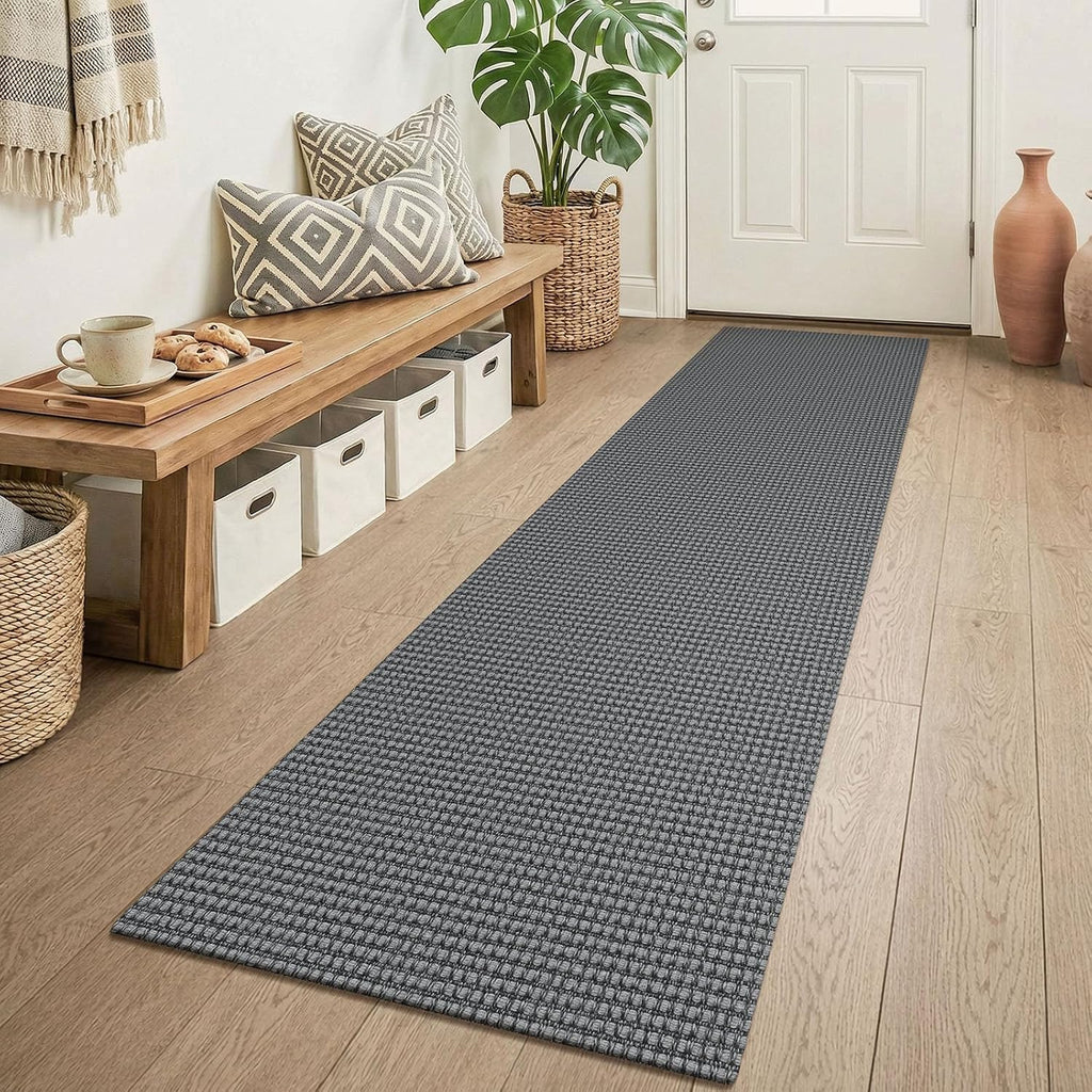 2x6 Grey Washable Hall Runner