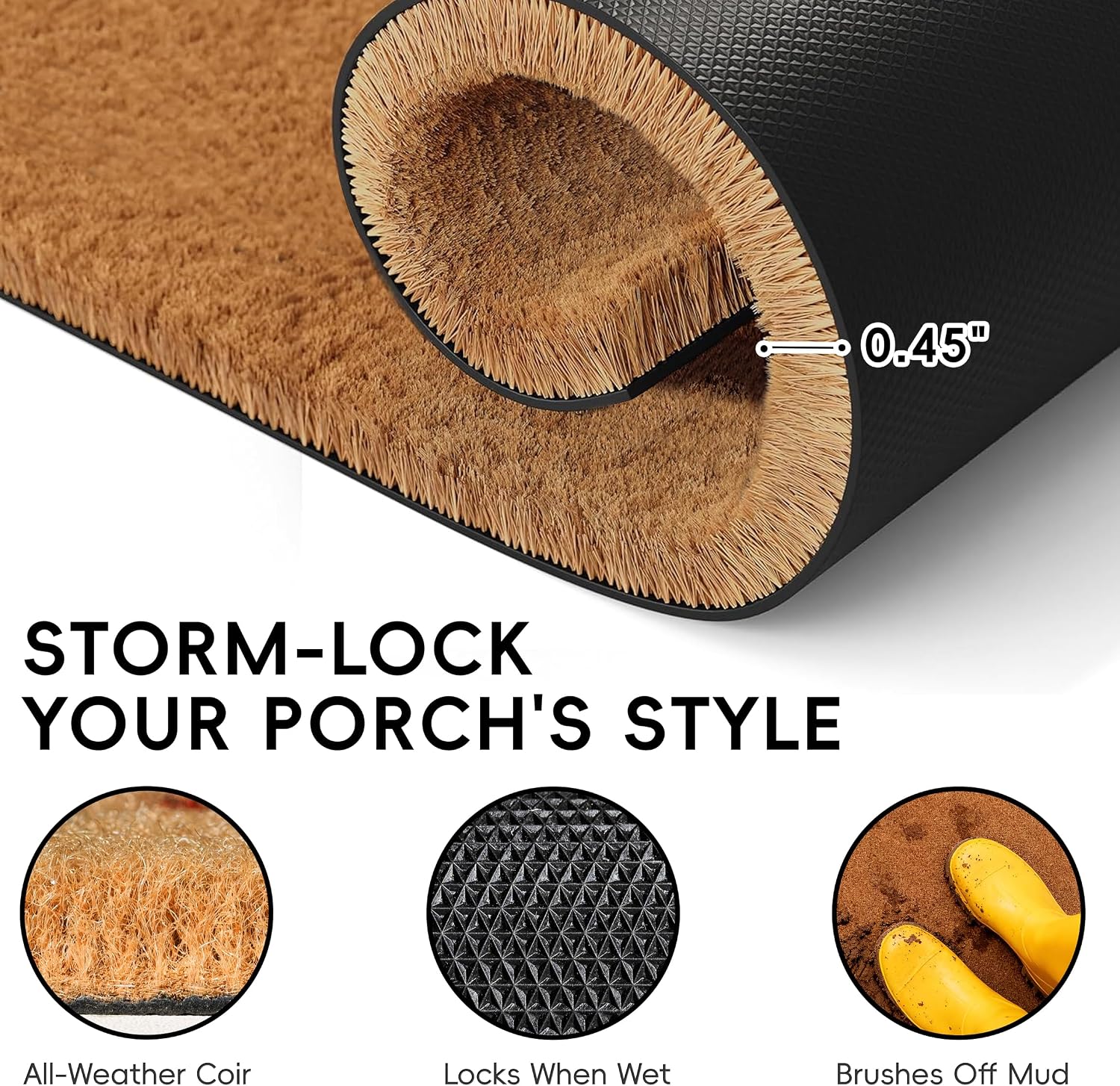 2 Pcs Layered Welcome Door Mat Set