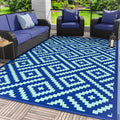 6x9 Royal Blue Reversible Outdoor Rug