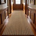 2x6 Brown Striped Runner Rug