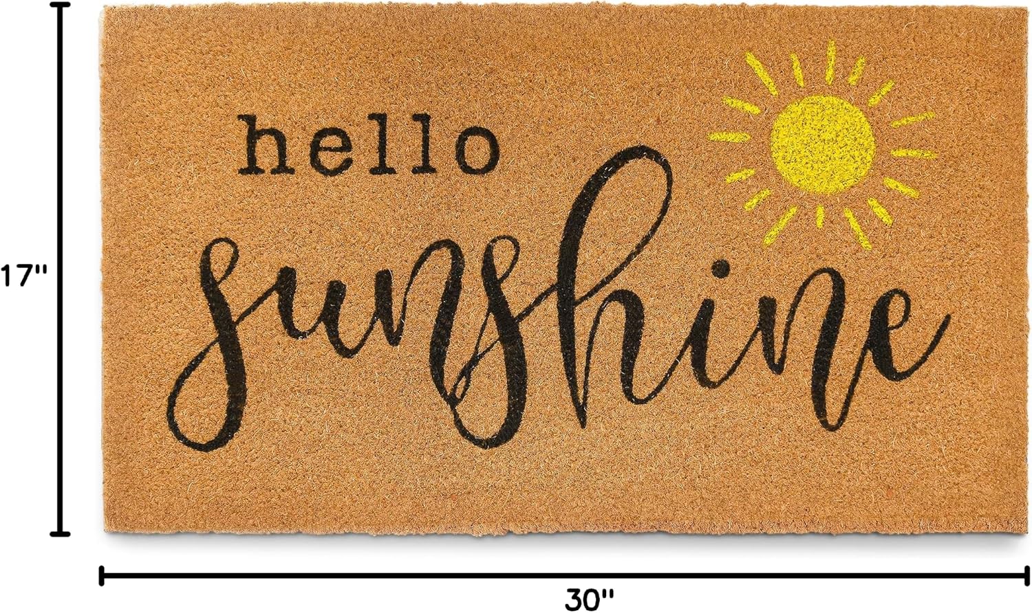 Hello Sunshine Coco Coir Door Mat