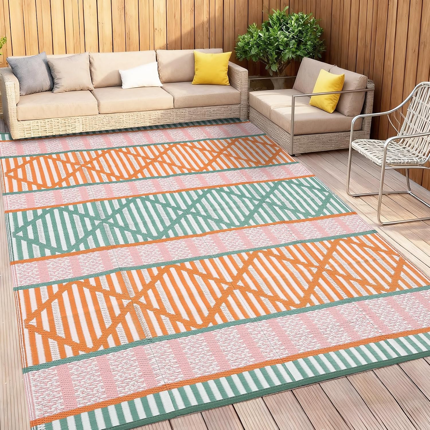 9x18 Large Waterproof Outdoor Rug