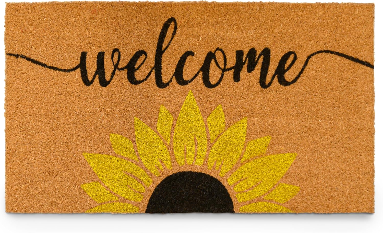 Sunflower Coco Coir Welcome Mat