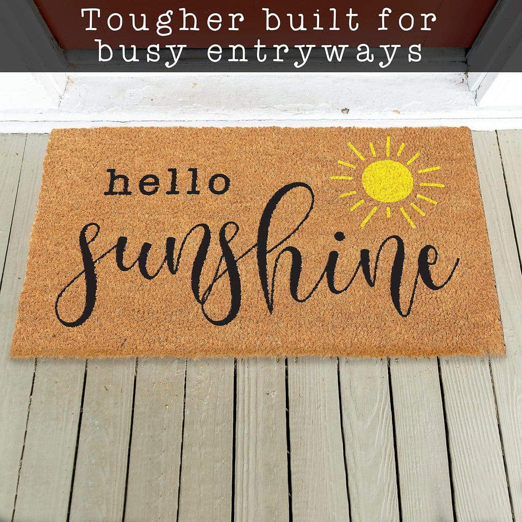 Hello Sunshine Coco Coir Door Mat
