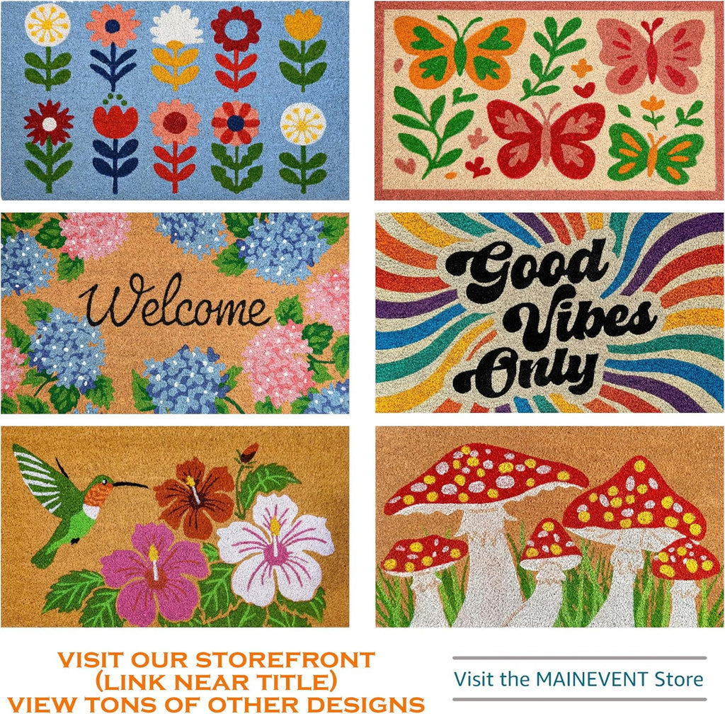 Sunflower Coco Coir Welcome Mat